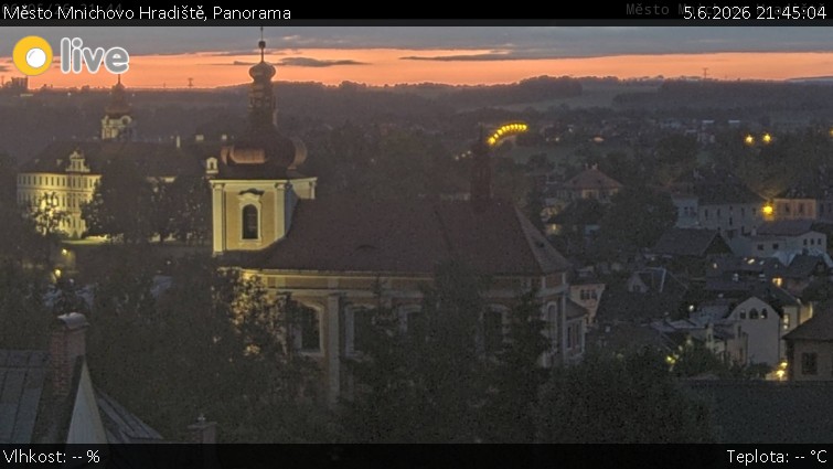 Město Mnichovo Hradiště - Panorama Mnichova Hradiště - 5.6.2026 v 21:45