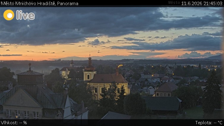 Město Mnichovo Hradiště - Panorama Mnichova Hradiště - 11.6.2026 v 21:45