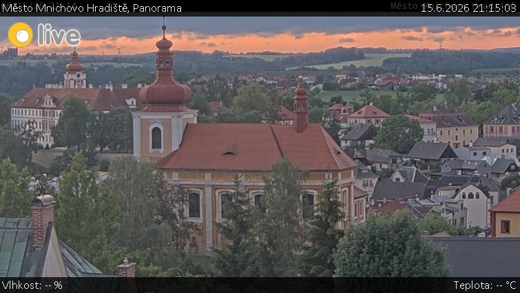 Město Mnichovo Hradiště - Panorama Mnichova Hradiště - 15.6.2026 v 21:15