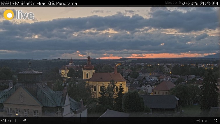 Město Mnichovo Hradiště - Panorama Mnichova Hradiště - 15.6.2026 v 21:45