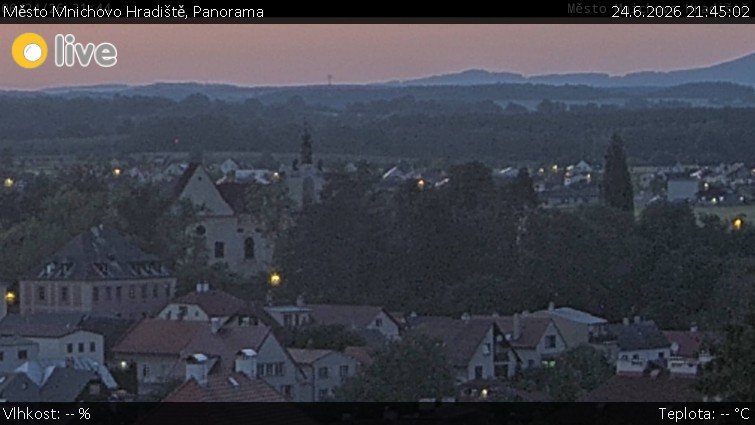 Město Mnichovo Hradiště - Panorama Mnichova Hradiště - 24.6.2026 v 21:45