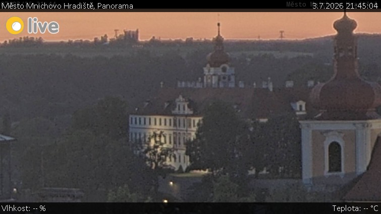 Město Mnichovo Hradiště - Panorama Mnichova Hradiště - 3.7.2026 v 21:45