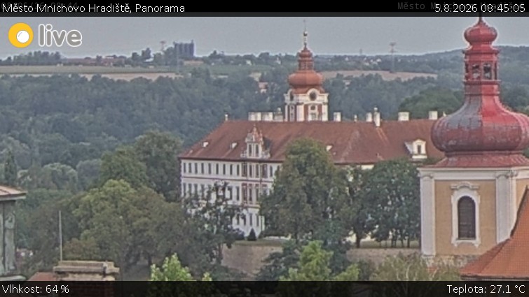 Město Mnichovo Hradiště - Panorama Mnichova Hradiště - 5.8.2026 v 08:45