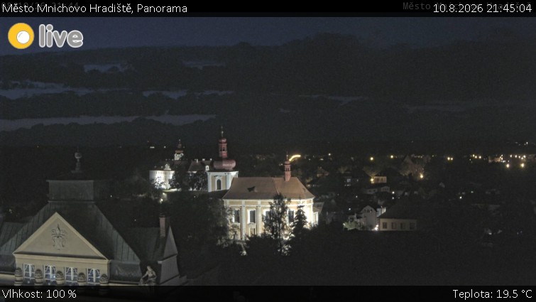 Město Mnichovo Hradiště - Panorama Mnichova Hradiště - 10.8.2026 v 21:45