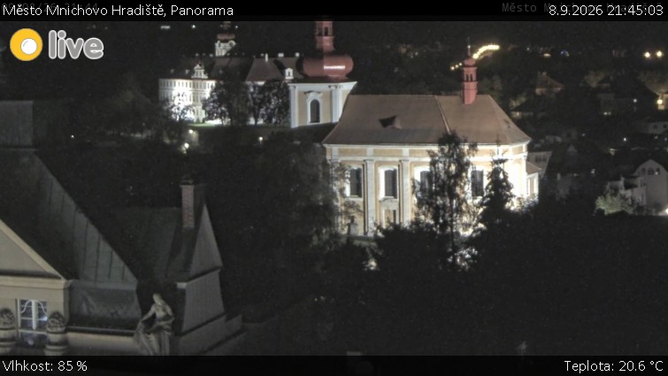 Město Mnichovo Hradiště - Panorama Mnichova Hradiště - 8.9.2026 v 21:45