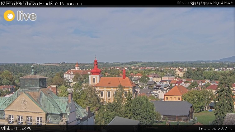 Město Mnichovo Hradiště - Panorama Mnichova Hradiště - 30.9.2026 v 12:30