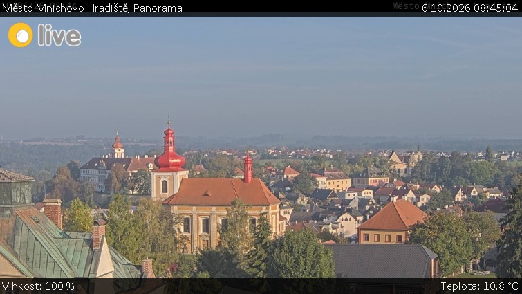 Město Mnichovo Hradiště - Panorama Mnichova Hradiště - 6.10.2026 v 08:45