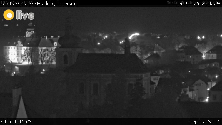 Stadt Mnichovo Hradiště - Panorama von Mnichovo Hradiště - 29.10.2026 v 21:45