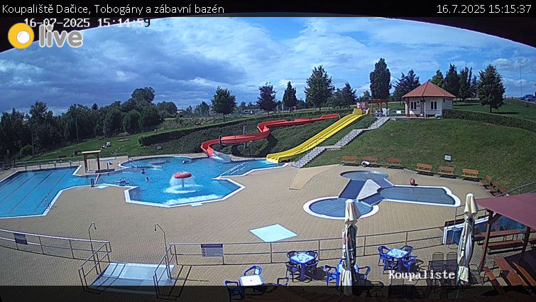 Koupaliště Dačice - Tobogány a zábavní bazén - 16.7.2025 v 15:15 Koupaliště Dačice - Tobogány a zábavní bazén - 16.7.2025 v 15:15