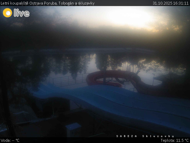 Letní koupaliště Ostrava Poruba - Tobogán a skluzavky - 31.10.2025 v 16:31 Letní koupaliště Ostrava Poruba - Tobogán a skluzavky - 31.10.2025 v 16:31