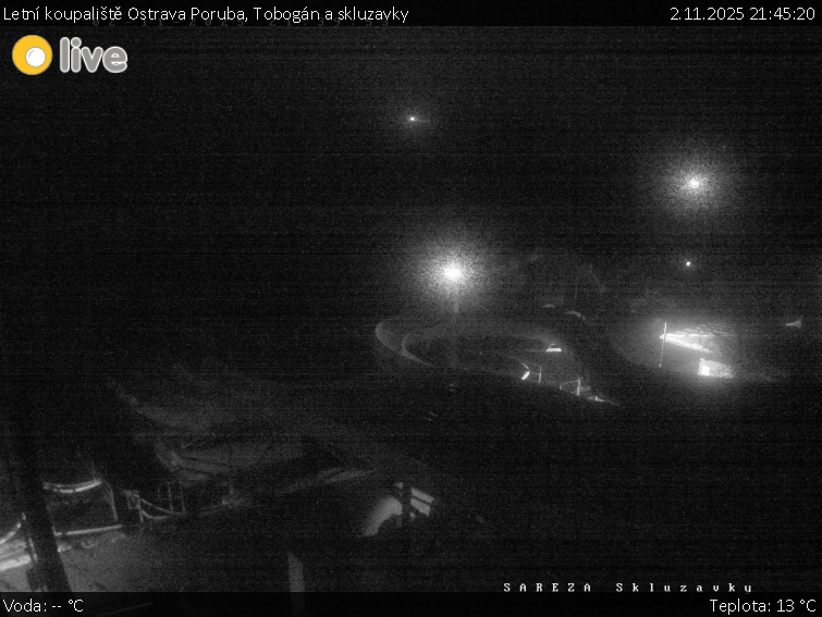 Letní koupaliště Ostrava Poruba - Tobogán a skluzavky - 2.11.2025 v 21:45