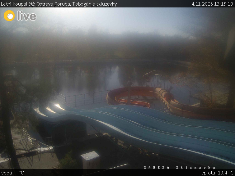 Letní koupaliště Ostrava Poruba - Tobogán a skluzavky - 4.11.2025 v 13:15