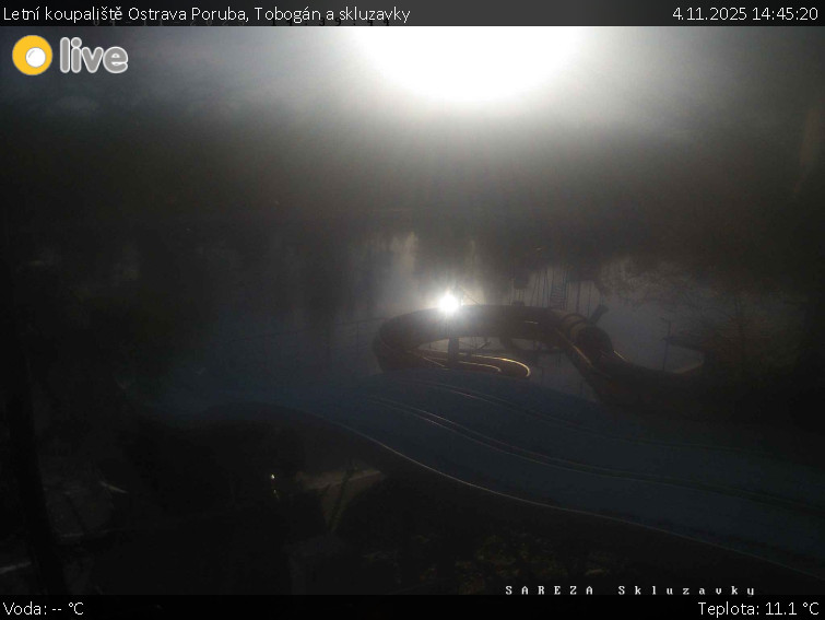Letní koupaliště Ostrava Poruba - Tobogán a skluzavky - 4.11.2025 v 14:45