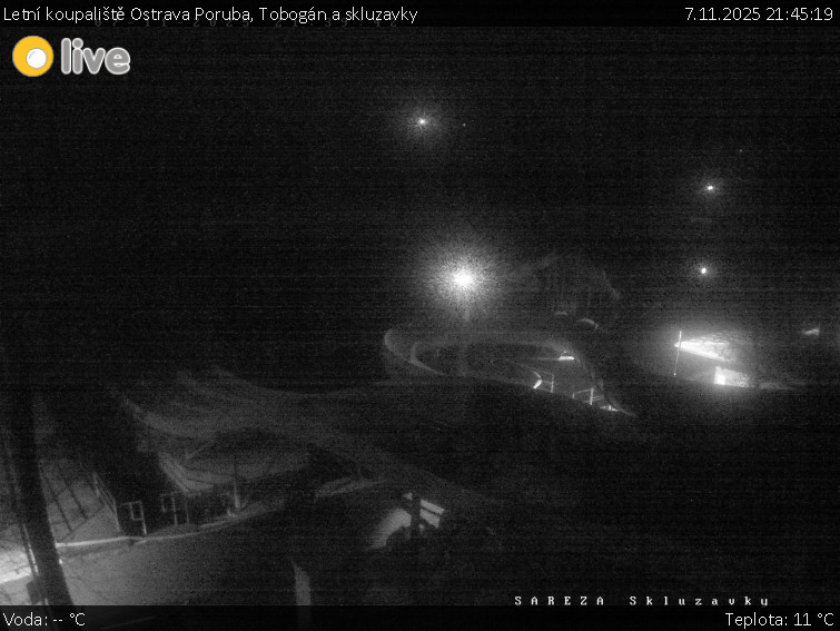 Letní koupaliště Ostrava Poruba - Tobogán a skluzavky - 7.11.2025 v 21:45