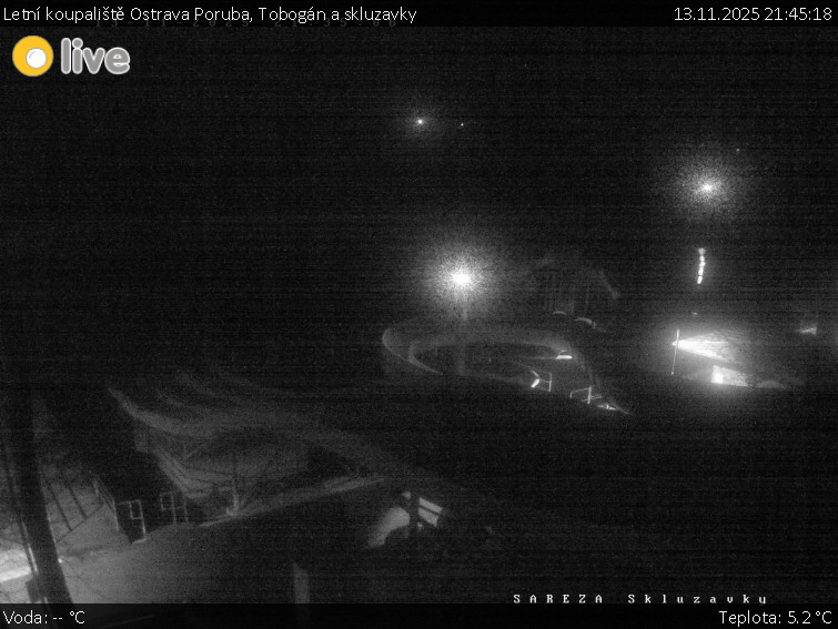 Letní koupaliště Ostrava Poruba - Tobogán a skluzavky - 13.11.2025 v 21:45
