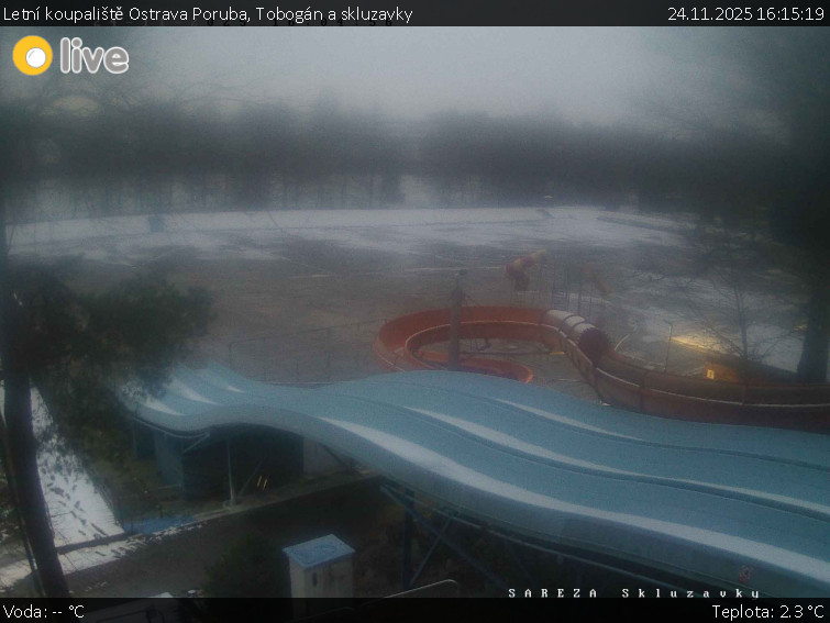 Letní koupaliště Ostrava Poruba - Tobogán a skluzavky - 24.11.2025 v 16:15