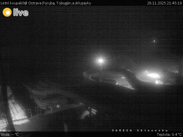 Letní koupaliště Ostrava Poruba - Tobogán a skluzavky - 29.11.2025 v 21:45