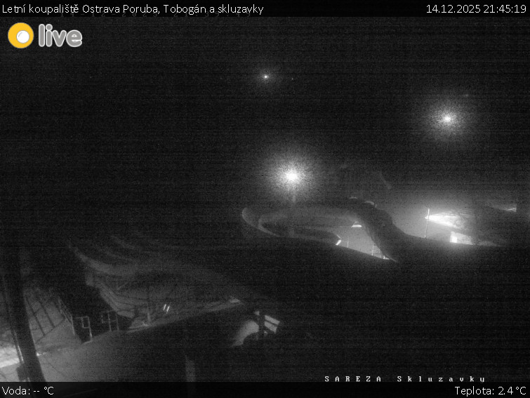 Letní koupaliště Ostrava Poruba - Tobogán a skluzavky - 14.12.2025 v 21:45