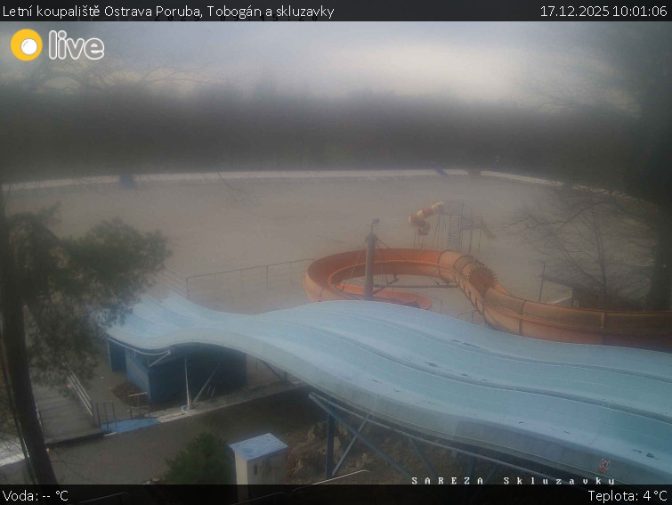 Letní koupaliště Ostrava Poruba - Tobogán a skluzavky - 17.12.2025 v 10:01
