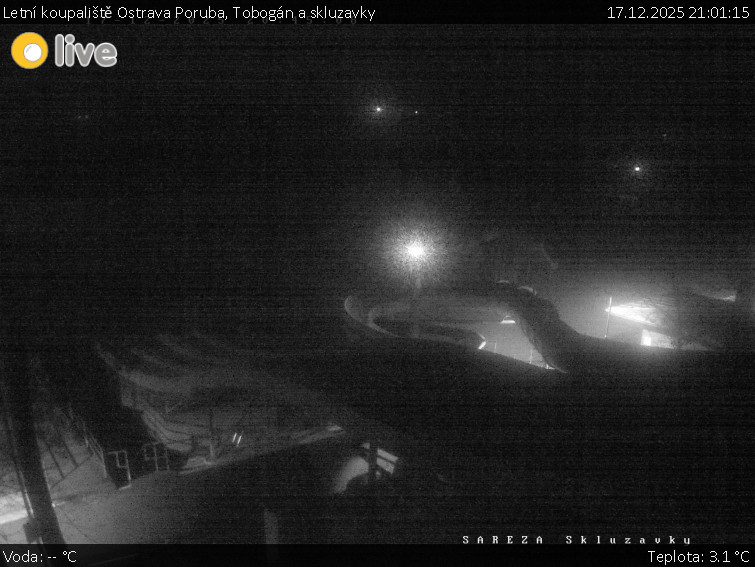 Letní koupaliště Ostrava Poruba - Tobogán a skluzavky - 17.12.2025 v 21:01