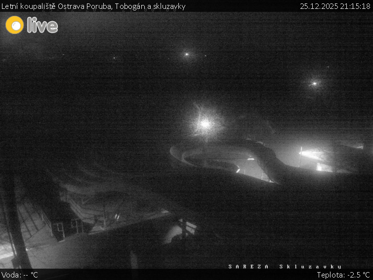 Letní koupaliště Ostrava Poruba - Tobogán a skluzavky - 25.12.2025 v 21:15
