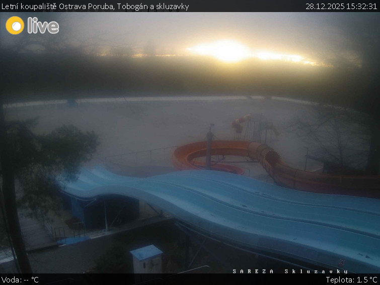 Letní koupaliště Ostrava Poruba - Tobogán a skluzavky - 28.12.2025 v 15:32