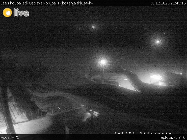 Letní koupaliště Ostrava Poruba - Tobogán a skluzavky - 30.12.2025 v 21:45