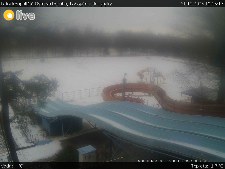 Letní koupaliště Ostrava Poruba - Tobogán a skluzavky - 31.12.2025 v 10:15