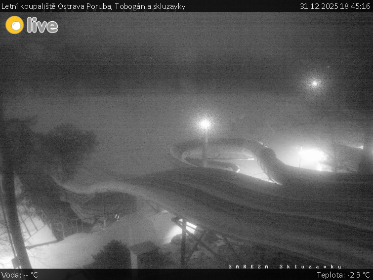Letní koupaliště Ostrava Poruba - Tobogán a skluzavky - 31.12.2025 v 18:45