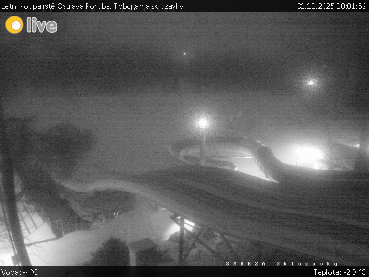 Letní koupaliště Ostrava Poruba - Tobogán a skluzavky - 31.12.2025 v 20:01