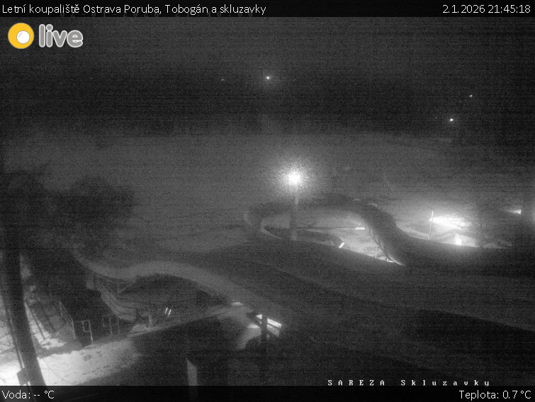 Letní koupaliště Ostrava Poruba - Tobogán a skluzavky - 2.1.2026 v 21:45