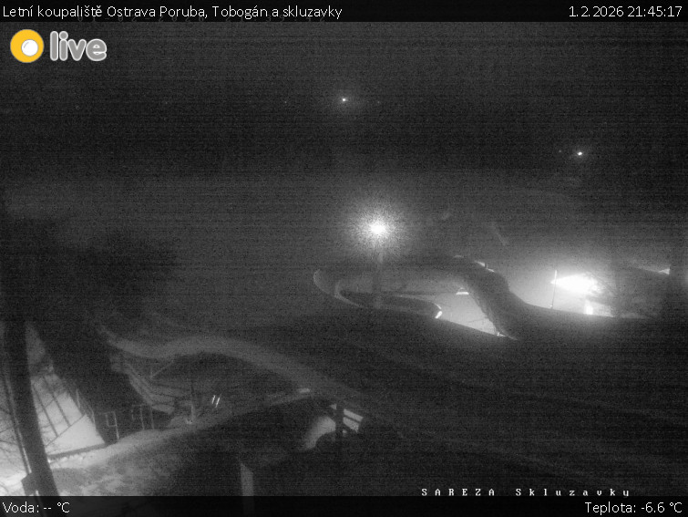 Letní koupaliště Ostrava Poruba - Tobogán a skluzavky - 1.2.2026 v 21:45