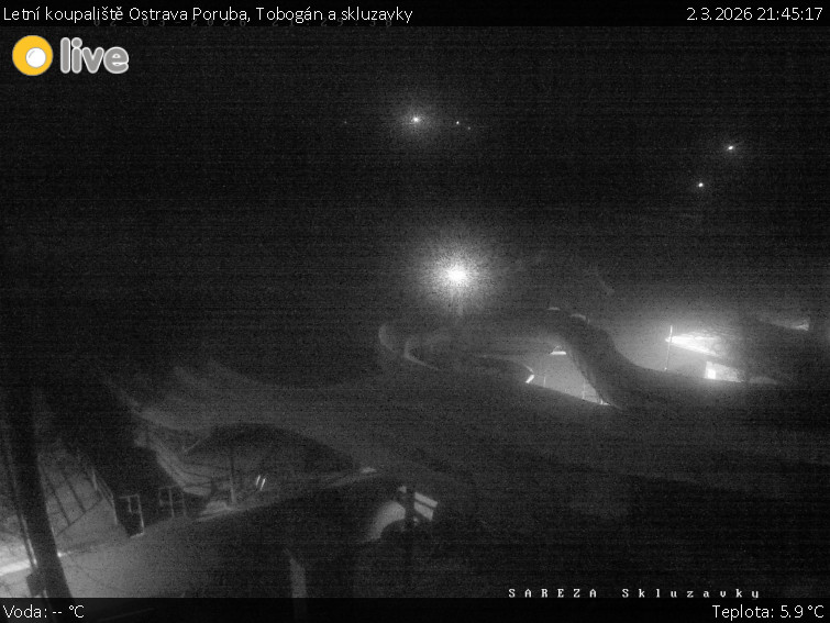 Letní koupaliště Ostrava Poruba - Tobogán a skluzavky - 2.3.2026 v 21:45