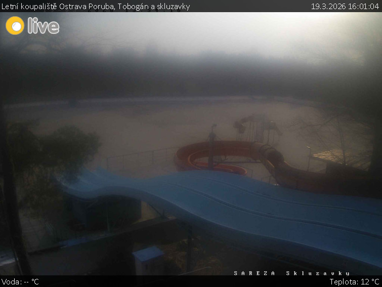 Letní koupaliště Ostrava Poruba - Tobogán a skluzavky - 19.3.2026 v 16:01