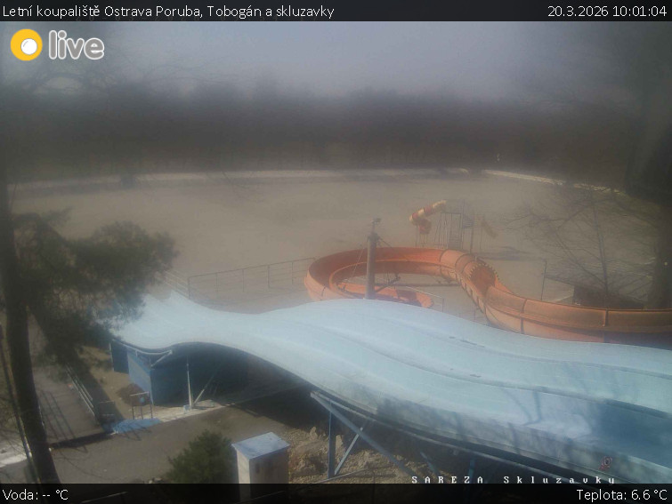 Letní koupaliště Ostrava Poruba - Tobogán a skluzavky - 20.3.2026 v 10:01