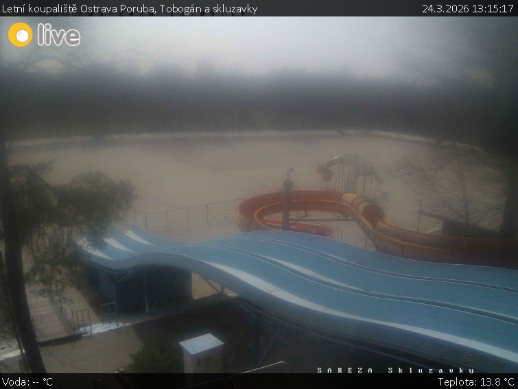 Letní koupaliště Ostrava Poruba - Tobogán a skluzavky - 24.3.2026 v 13:15