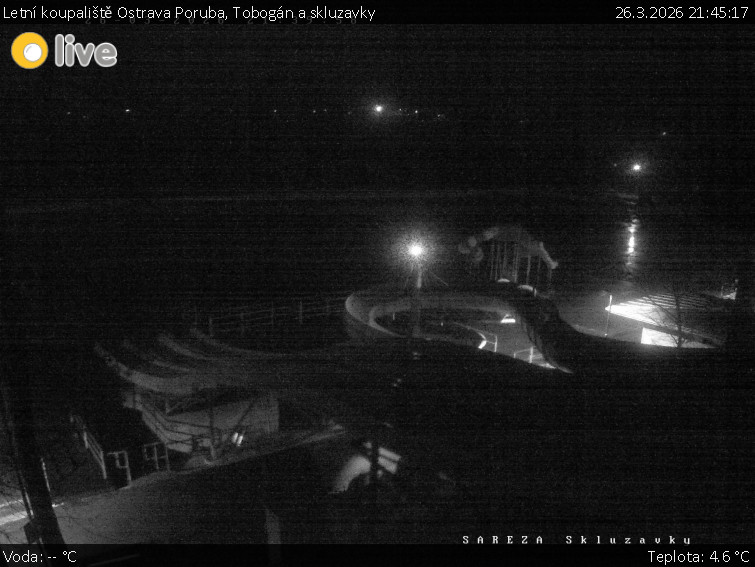 Letní koupaliště Ostrava Poruba - Tobogán a skluzavky - 26.3.2026 v 21:45