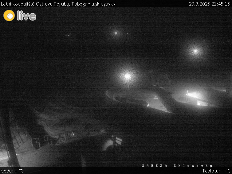 Letní koupaliště Ostrava Poruba - Tobogán a skluzavky - 29.3.2026 v 21:45