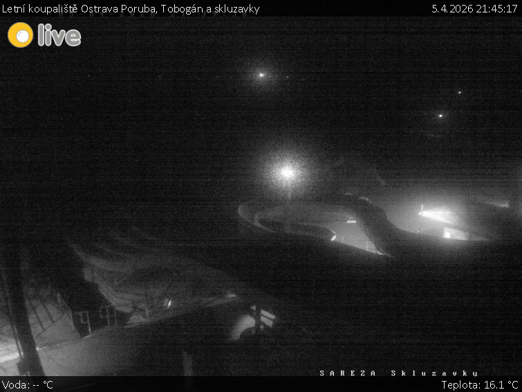 Letní koupaliště Ostrava Poruba - Tobogán a skluzavky - 5.4.2026 v 21:45