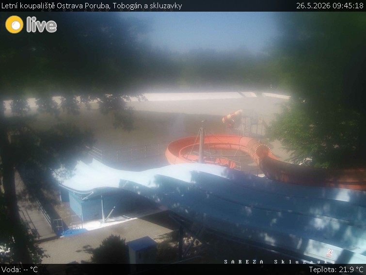Letní koupaliště Ostrava Poruba - Tobogán a skluzavky - 26.5.2026 v 09:45