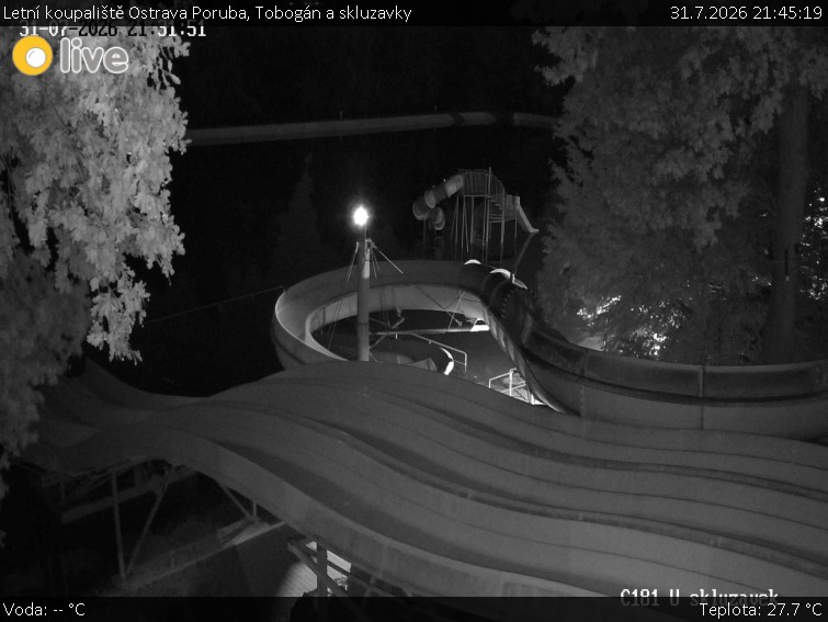 Sommerfreibad Ostrava-Poruba - Rutschen und Wasserrutschen - 31.7.2026 v 21:45