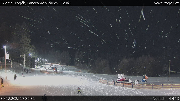 Skiareál Troják - Panorama Vičanov - Tesák - 30.12.2025 v 17:30