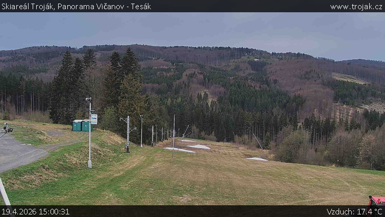 Skiareál Troják - Panorama Vičanov - Tesák - 19.4.2026 v 15:00