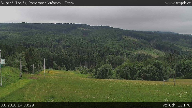 Skiareál Troják - Panorama Vičanov - Tesák - 3.6.2026 v 18:30