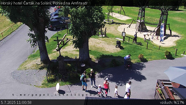 Horský hotel Čarták na Soláni - Pohled na Amfiteatr - 5.7.2025 v 11:00 Horský hotel Čarták na Soláni - Pohled na Amfiteatr - 5.7.2025 v 11:00