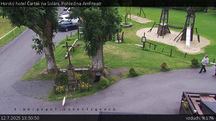 Horský hotel Čarták na Soláni - Pohled na Amfiteatr - 12.7.2025 v 13:50 Horský hotel Čarták na Soláni - Pohled na Amfiteatr - 12.7.2025 v 13:50