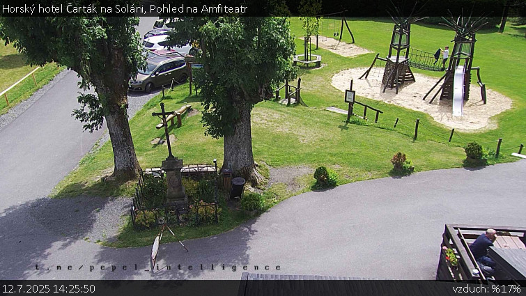 Horský hotel Čarták na Soláni - Pohled na Amfiteatr - 12.7.2025 v 14:25 Horský hotel Čarták na Soláni - Pohled na Amfiteatr - 12.7.2025 v 14:25