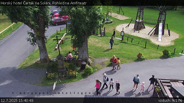 Horský hotel Čarták na Soláni - Pohled na Amfiteatr - 12.7.2025 v 15:40