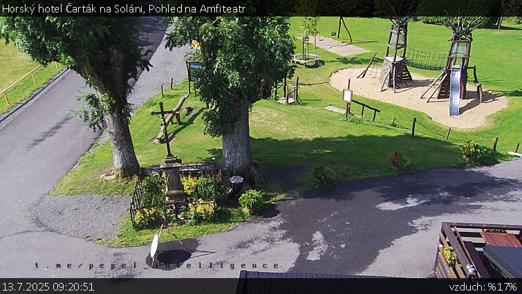 Horský hotel Čarták na Soláni - Pohled na Amfiteatr - 13.7.2025 v 09:20 Horský hotel Čarták na Soláni - Pohled na Amfiteatr - 13.7.2025 v 09:20