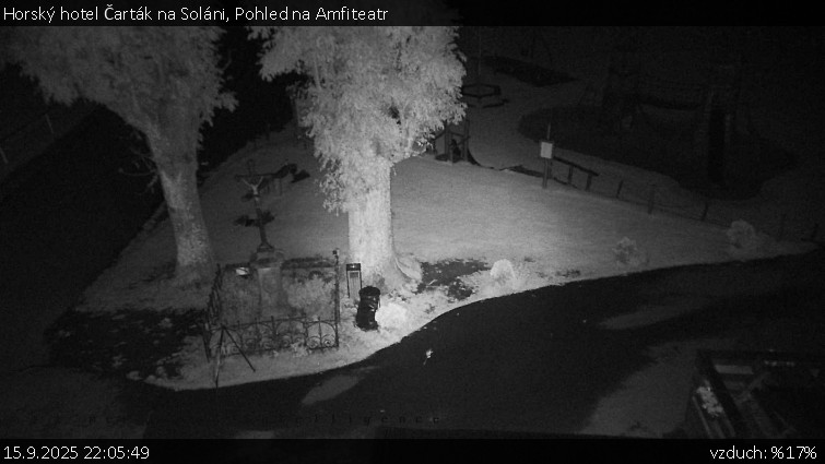 Horský hotel Čarták na Soláni - Pohled na Amfiteatr - 15.9.2025 v 22:05